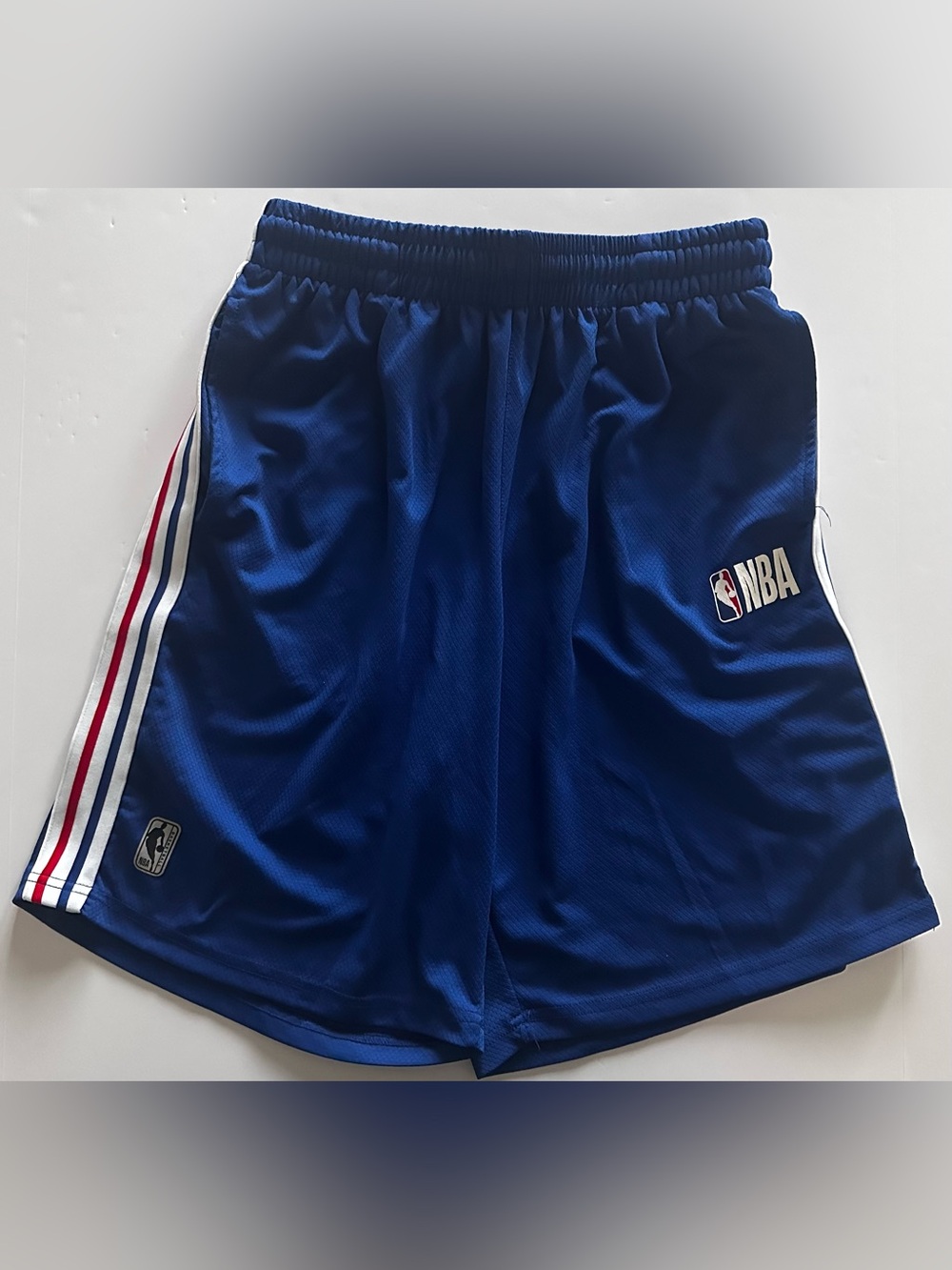 Retro NBA Stripe Athletic Basketball Shorts Men’s XL Red White Blue